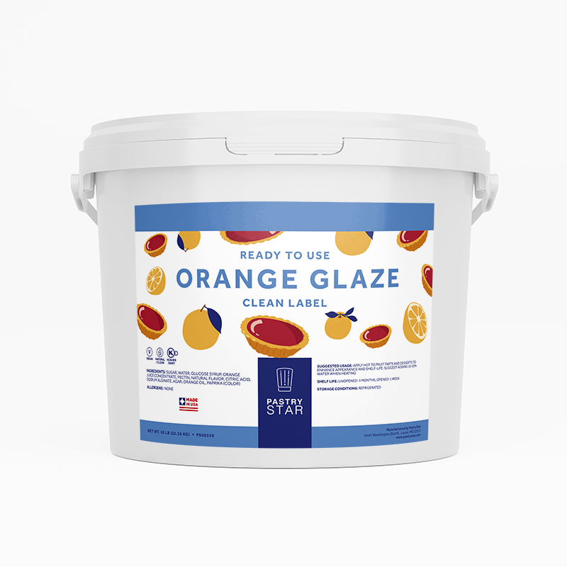 Ready To Use Orange Glaze Clean Label