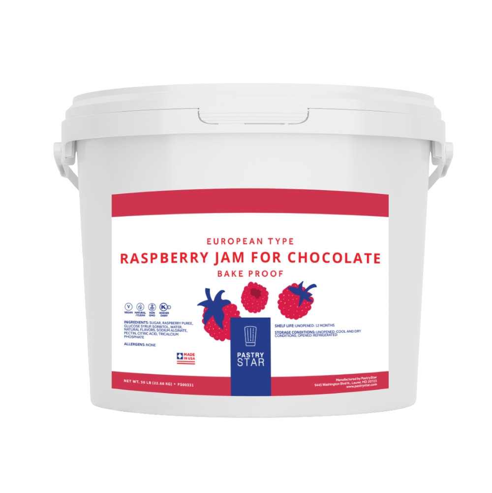 European Bake Stable Raspberry Jam for Chocolate