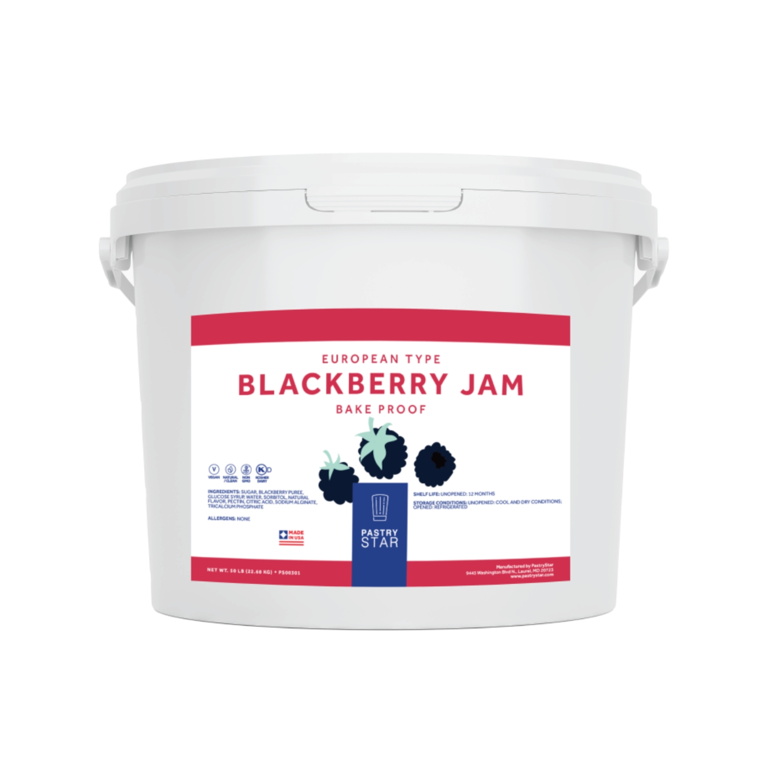 European Bake Stable Blackberry Jam