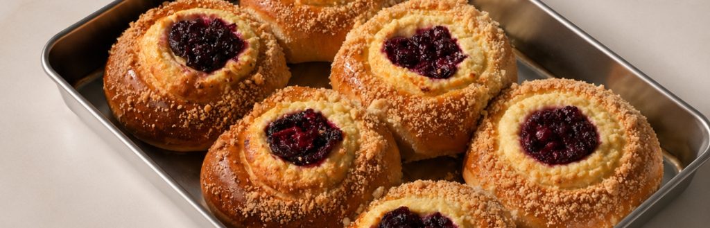 Brioche bun jam cream autumn fall